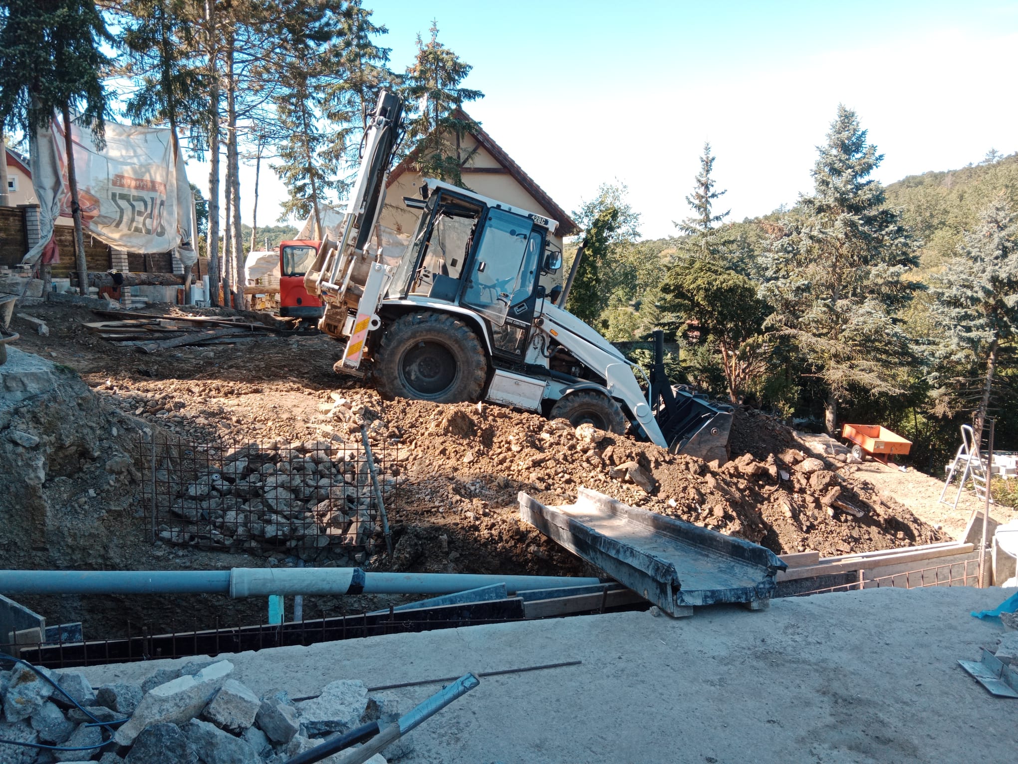 Stavba a zemní práce – příprava základů