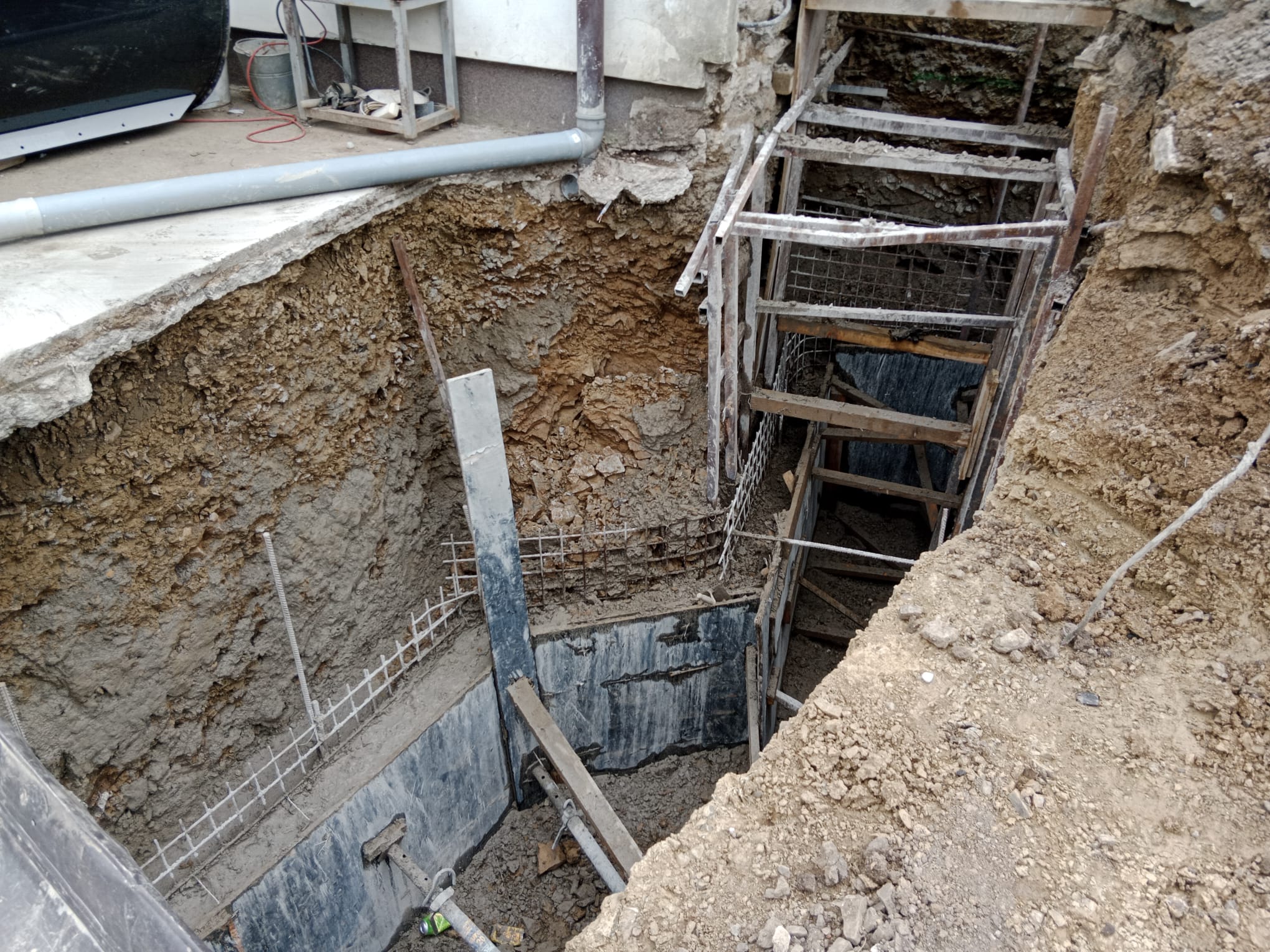 Příprava přípojek a zakládání potrubí